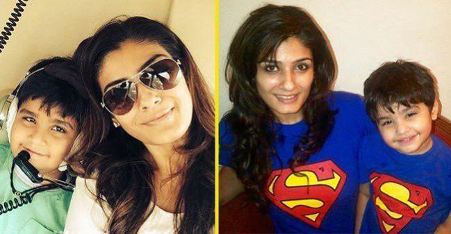 Raveena's kids