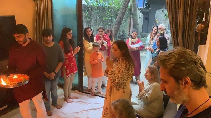 Raveena welcomes grand child