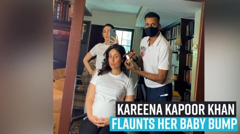 Kareena Kapoor Khan flaunts her baby bump