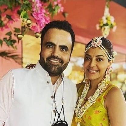Kajal Aggarwal with Gautam Kitchlu Kajal Aggarwal with Gautam Kitchlu