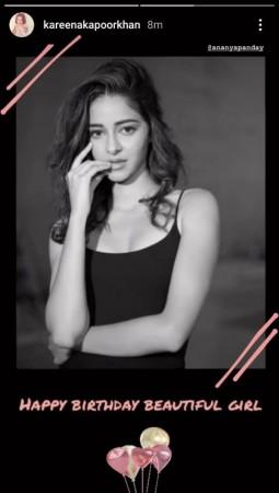 Kareena Kapoor Birthday wish for Ananya Panday Kareena Kapoor Birthday wish for Ananya Panday