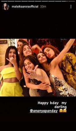 Malaika Arora's birthday wish for Ananya Panday Malaika Arora's birthday wish for Ananya Panday