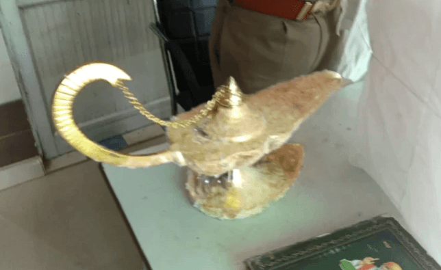 The lamp has been recovered by the police in Meerut. Aladdin lamp