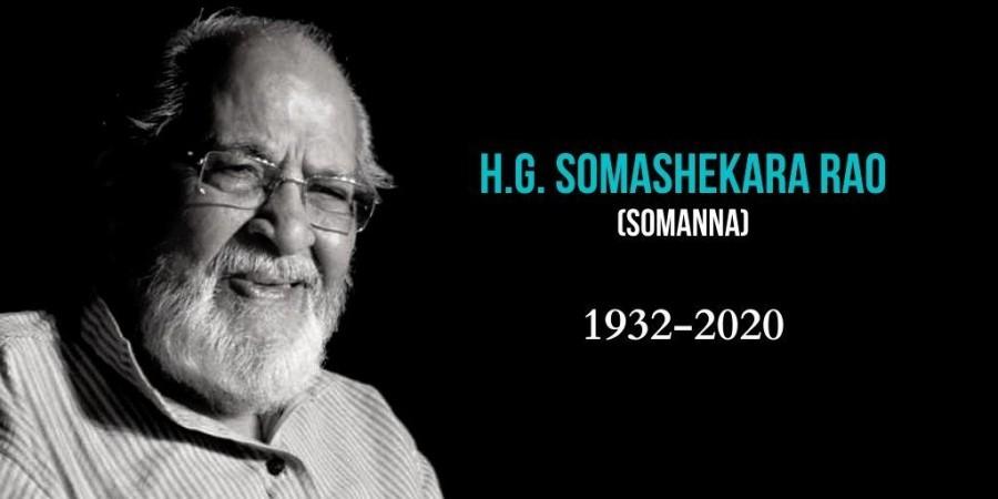 H.G. Somashekara Rao passes away H.G. Somashekara Rao died