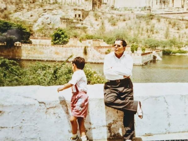 Virat Kohli with dad