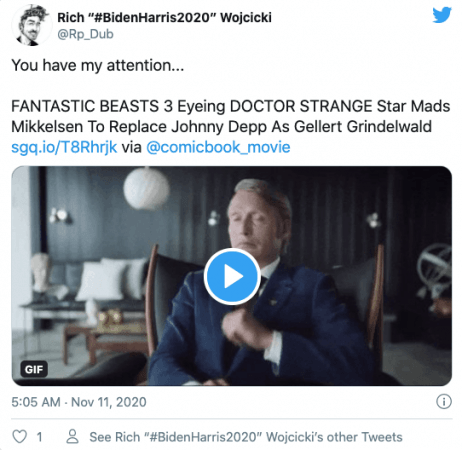 Mads Mikkelsen as Grindelwald Mads Mikkelsen