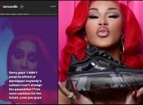 cardi B apologises