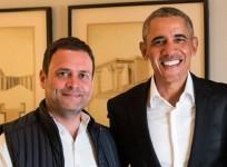 Rahul Gandhi with Obama. Twitter