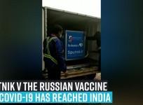 Sputnik V the Russian vaccine for Covid-19 has reached India
