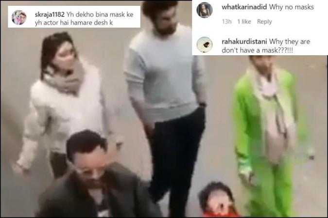 Netizens slam Kareena and other for not wearing mask