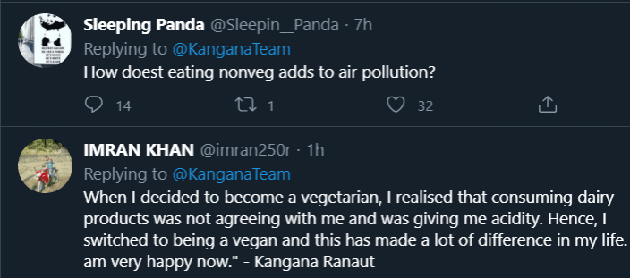 Kangana Ranaut : Comment