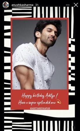 Anushka Sharma wished Aditya Roy Kapur