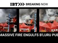 Hangouts pub on fire