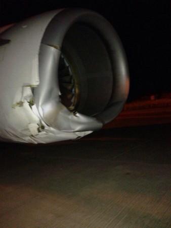 SpiceJet flight was damaged in the collision. Surat