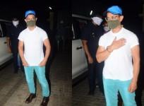 Aamir Khan in theatres to watch 'Suraj Pe Mangal Bhari'