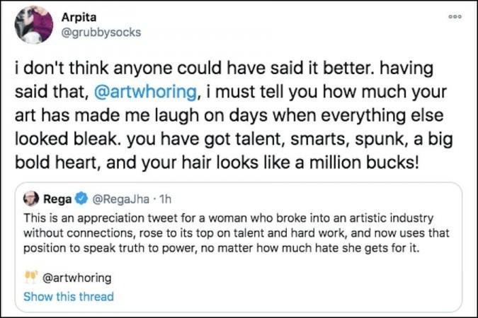 Social media calls out Kangana Ranaut, screengrab