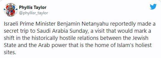Netanyahu in Saudi Arabia