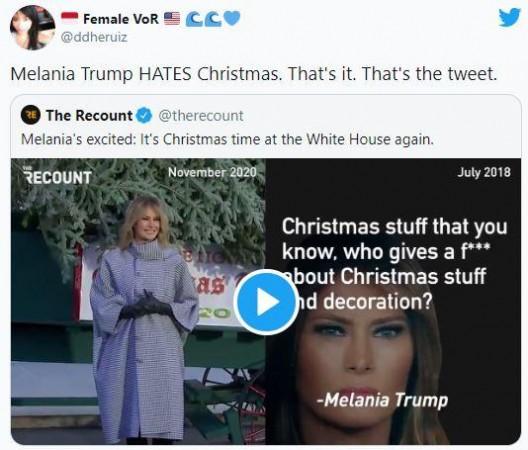 Melania's last Christmas at White House