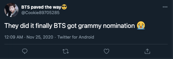 BTS Grammy