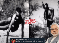 1938 video of BKS Iyenger passed off as young PM Modi performing yoga