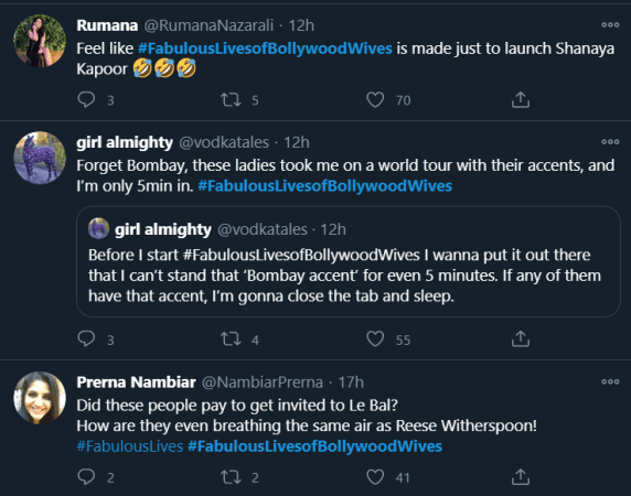 netizens review fabolous wives of bollywood wives