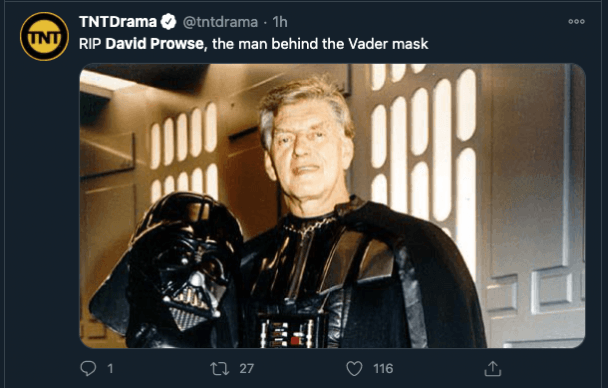 David Prowse Dead: 'Star Wars' Man Behind the Darth Vader Mask Was 85 – The  Hollywood Reporter