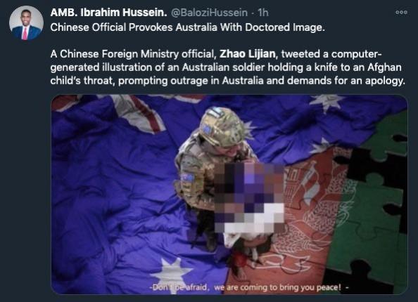 Reaction to Chinese post
