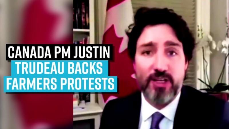 Canada PM Justin Trudeau backs farmers protests says,