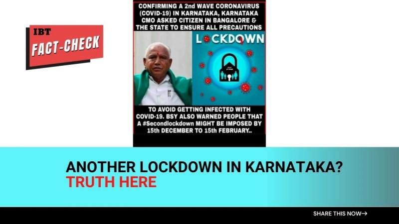 Fact-check: Yediyurappa did not hint at full lockdown in Karnataka amid second COVID wave fears