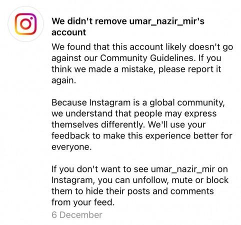 Instagram responds