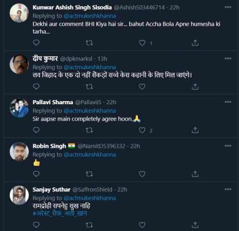 Fans support Mukesh Khanna