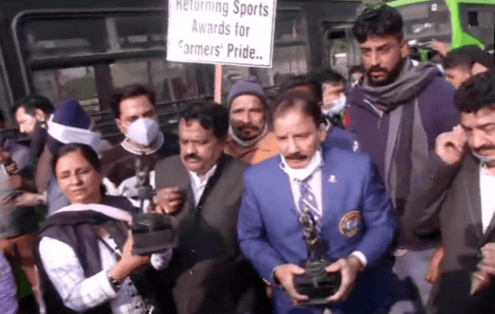 Two-time Asian Games gold-winning former wrestler Kartar Singh in New Delhi on December 7. Kartar Singh
