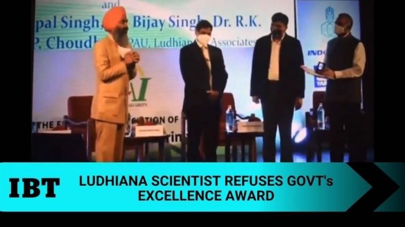 Ludhiana scientist rejects government award Ludhiana scientist rejects government award