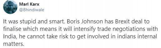 Boris on farmers protest