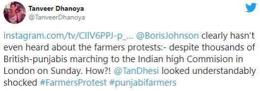 Boris on farmers protest