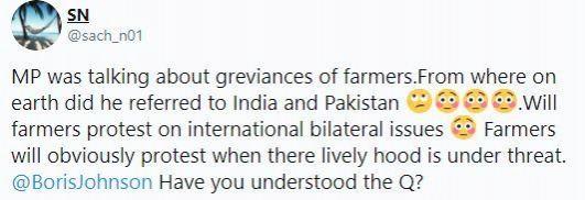 Boris on farmers protest