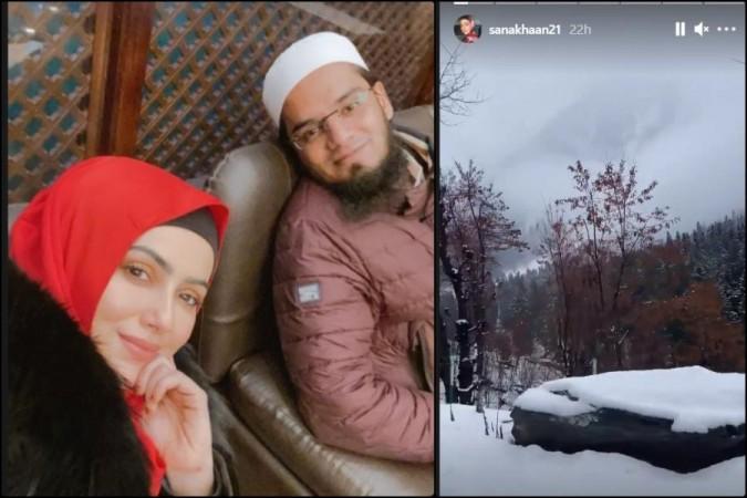 Sana Khan and husband honeymooning in Kashmir