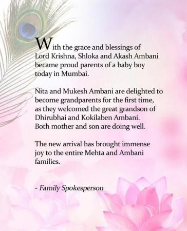 Family spokesperson