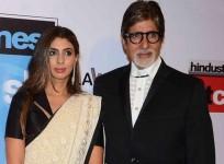 Amitabh Bachchan and Shweta Bachchan