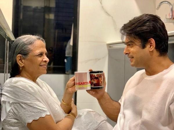 Sidharth with mom