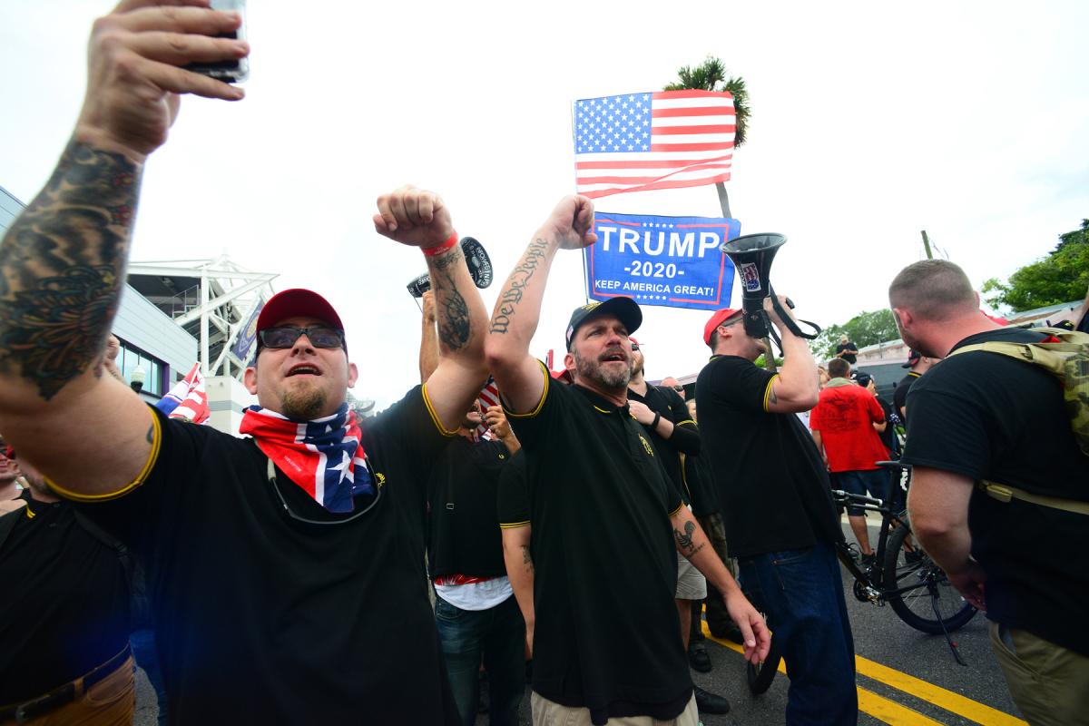 Pro-Trump Proud Boys flare up tension in Washington, clash with Antifa ...
