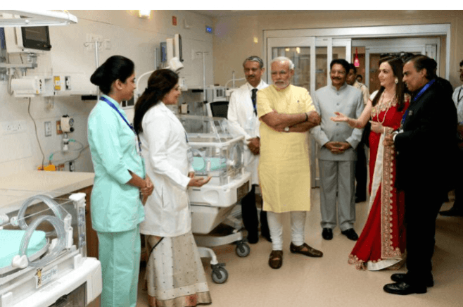 PM Modi at HN Reliance Foundation Hospital PM Modi at HN Reliance Foundation Hospital