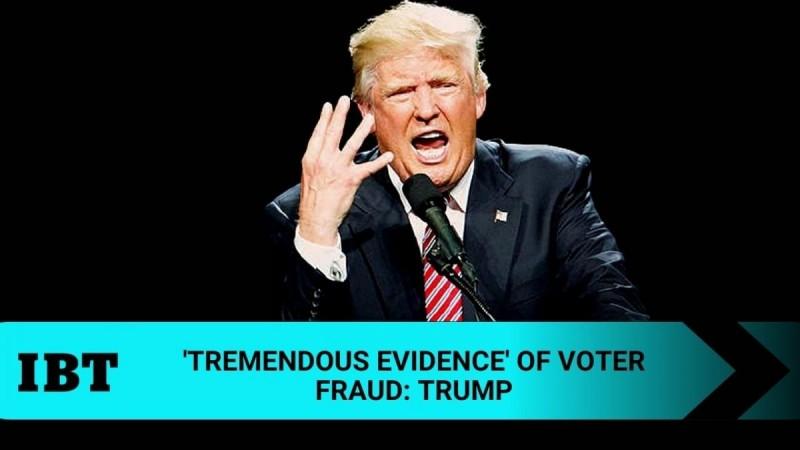 Trump cries voter fraud again