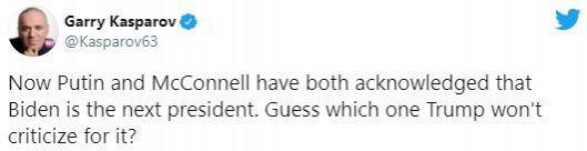 Putin congratulates Biden