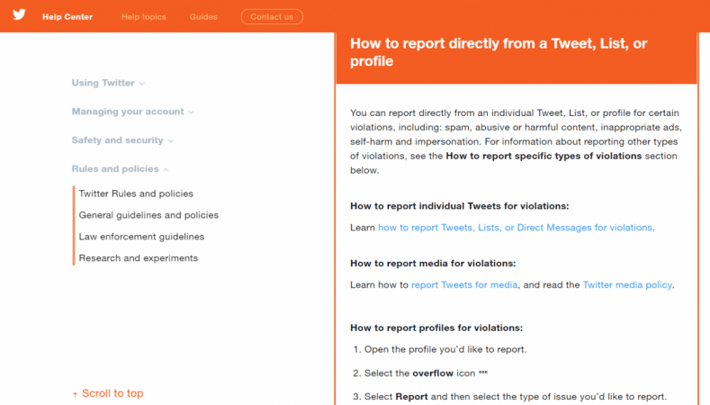 How to report the scam