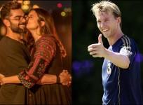 Brett Lee and Anushka Sharma and Virat Kohli