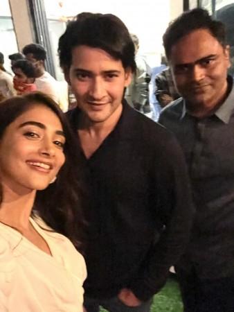 Pooja Hegle and Mahesh Babu