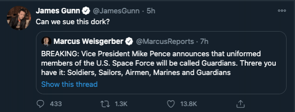 James Gunn United States Space Force