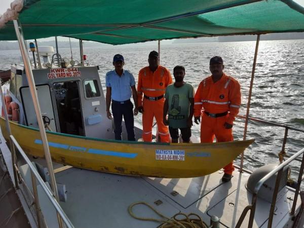 Fisherman rescued