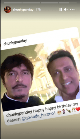 Chunky pandey wishes Govinda